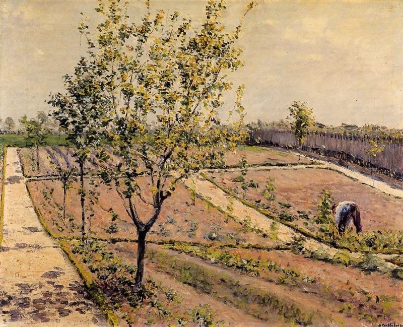 Gustave Caillebotte Kitchen Garden, Petit Gennevilliers